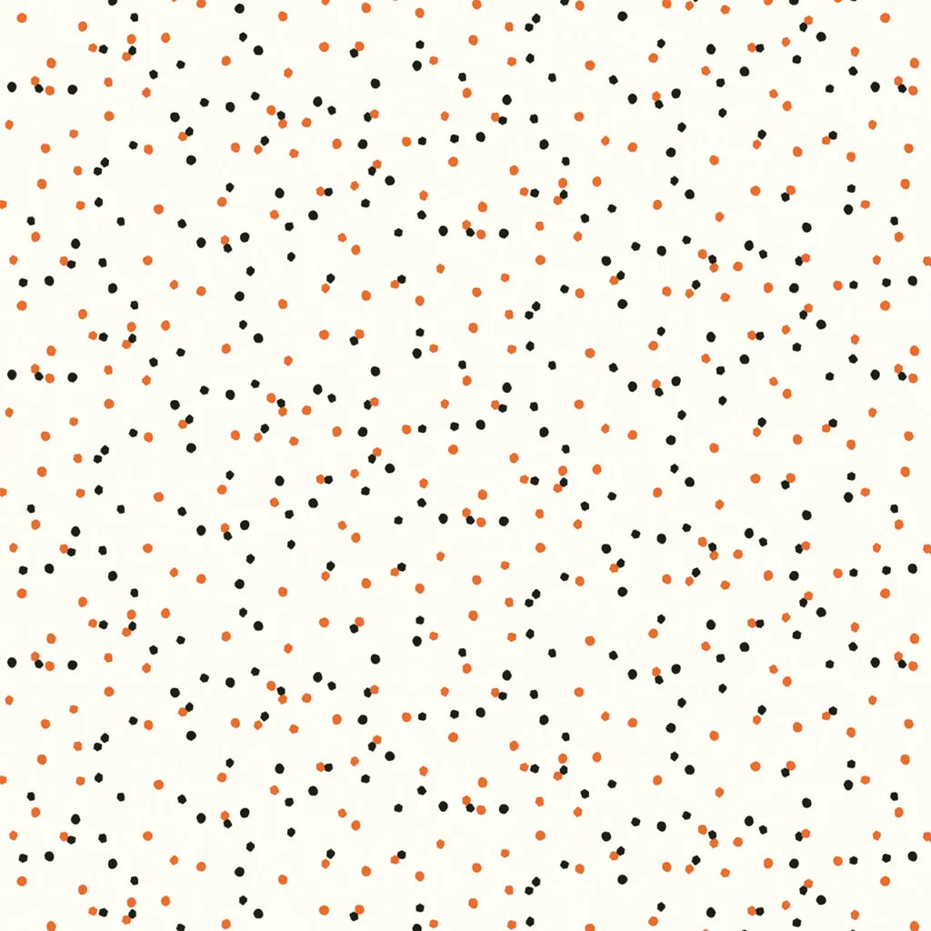 Fabric design showing Halloween dots