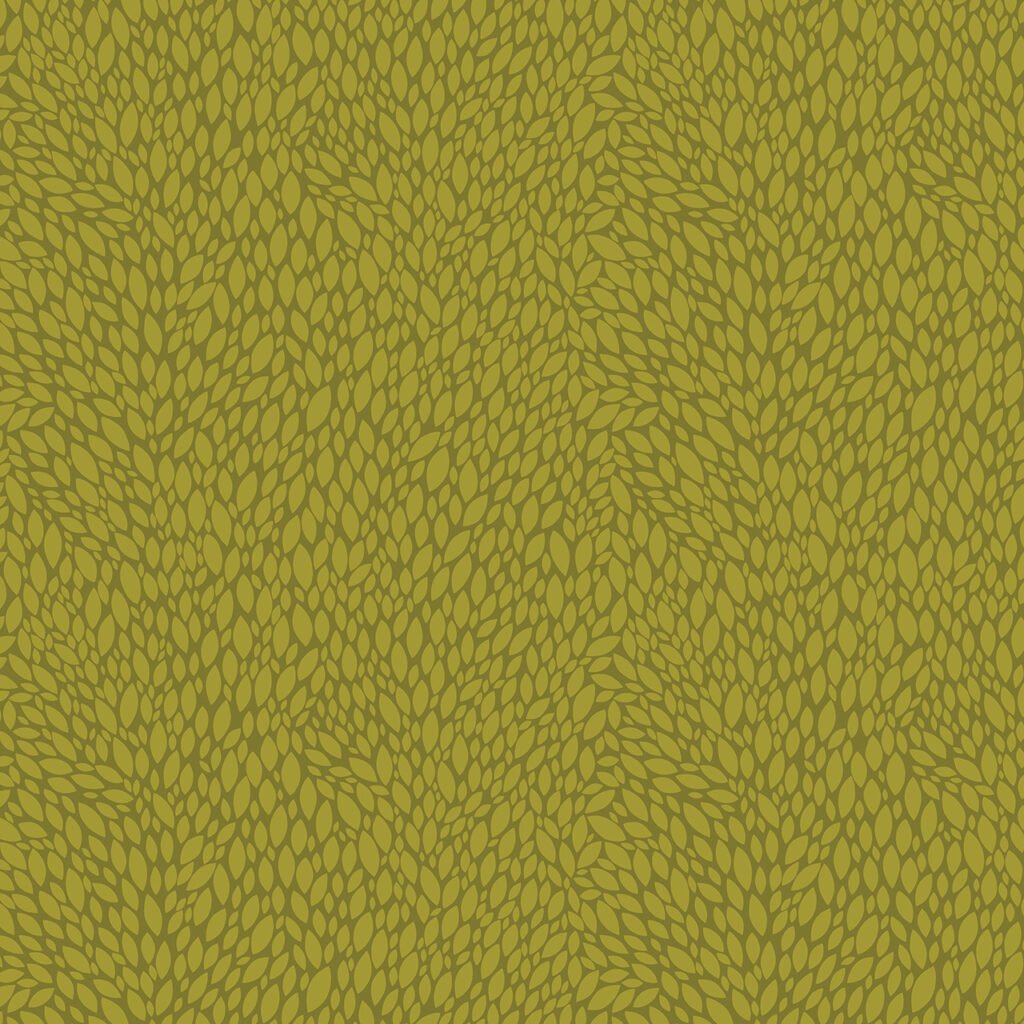 Yellow leaf pattern with varied shapes and sizes.