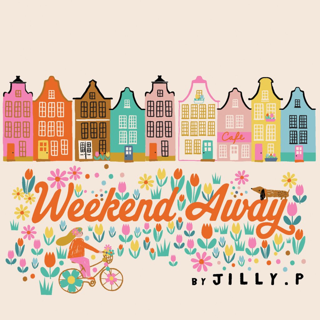 The image defines the our Weekend Away Spring 2027 collection for quilting and sewing.
