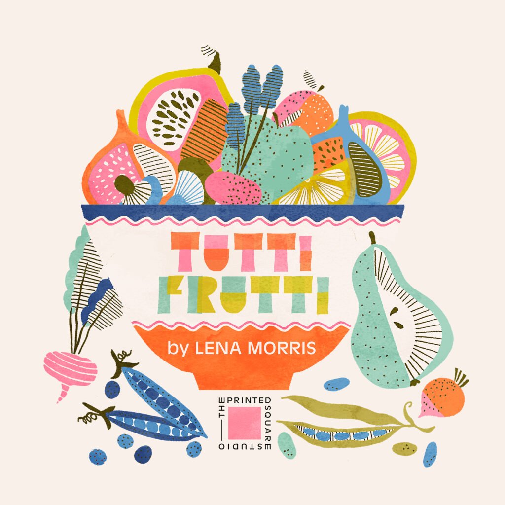 The image defines the our Tutti Frutti delicious Spring 2027 collection ideal for quilting and sewing.