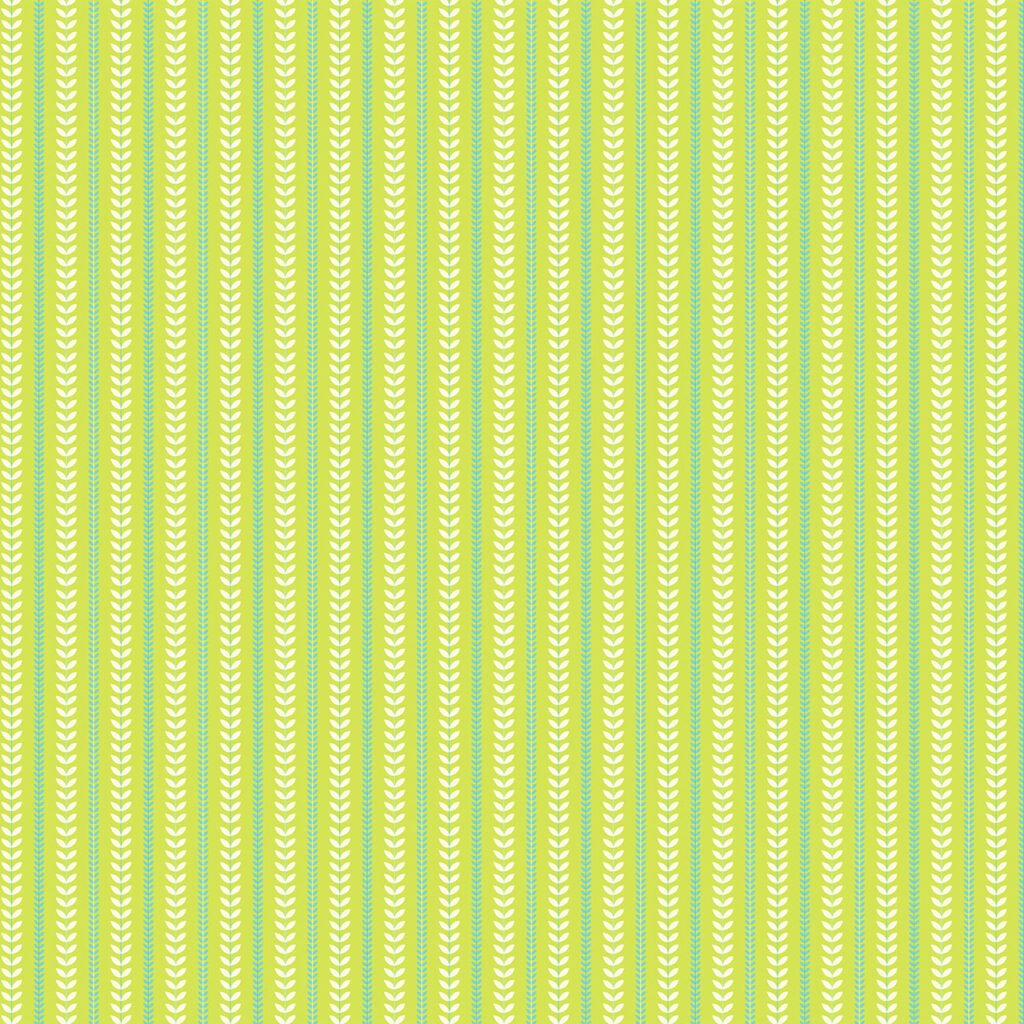 Stripe of vines on a Lime background