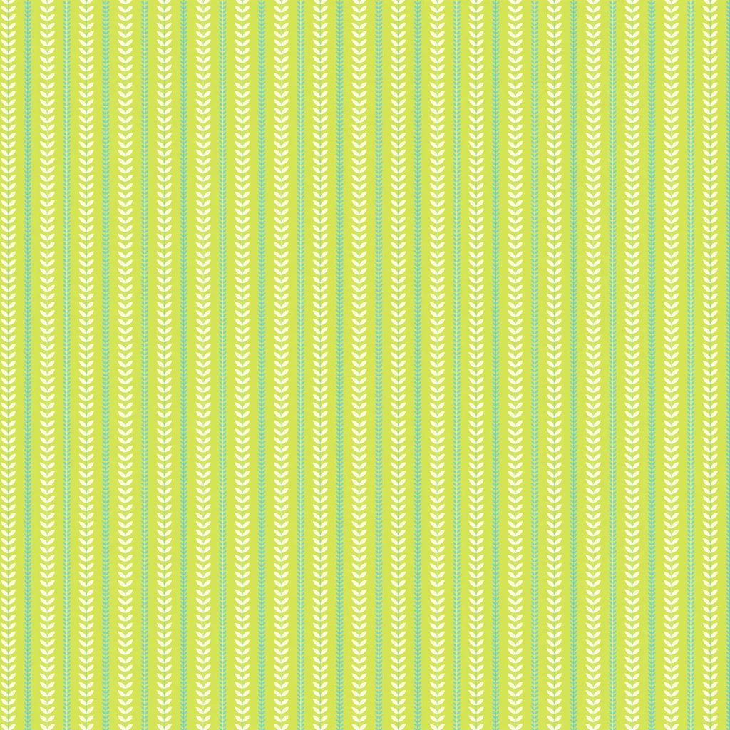 Stripe of vines on a Lime background