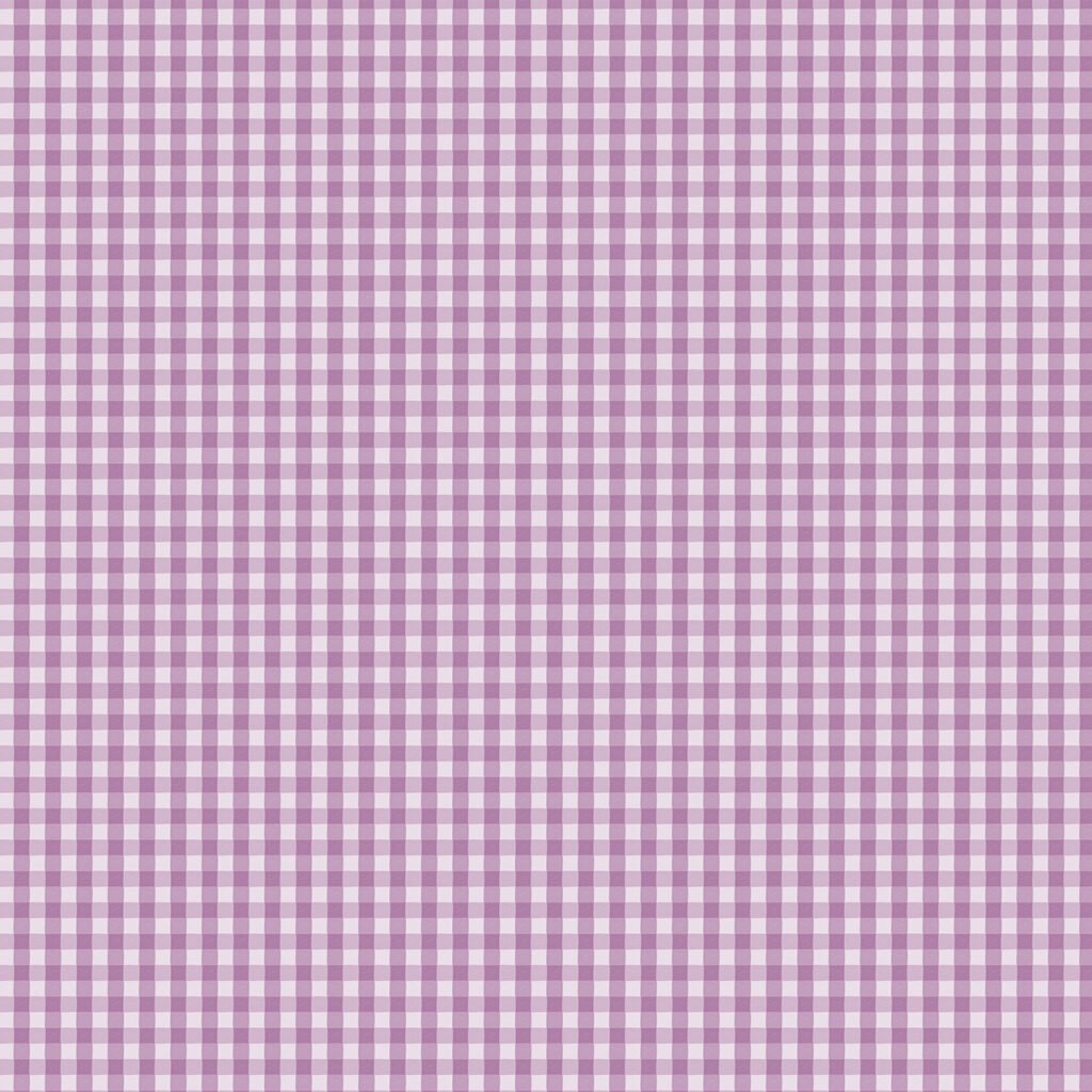 Gingham pattern in a Lavender colour