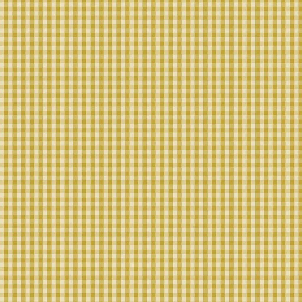 Gingham pattern in a Gold colour