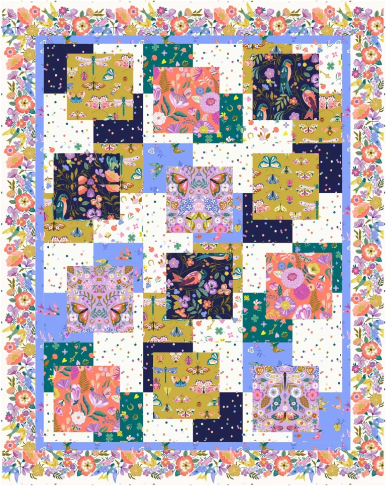 Lucky Charms – Squares Quilt Inspiration 6987 by Jonie Quilts – colourway 1