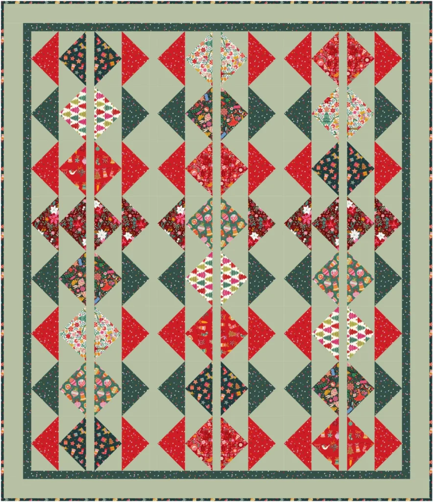 Deck the Halls – Quilt Inspiration 7891 by Jonie Quilts – colourway 1